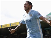 Bóng đá anh, ngoại hạng anh, lịch thi đấu euro 2012, Chấm điểm Norwich 1-6 Man City: Hãy ngả mũ trước Tevez!
